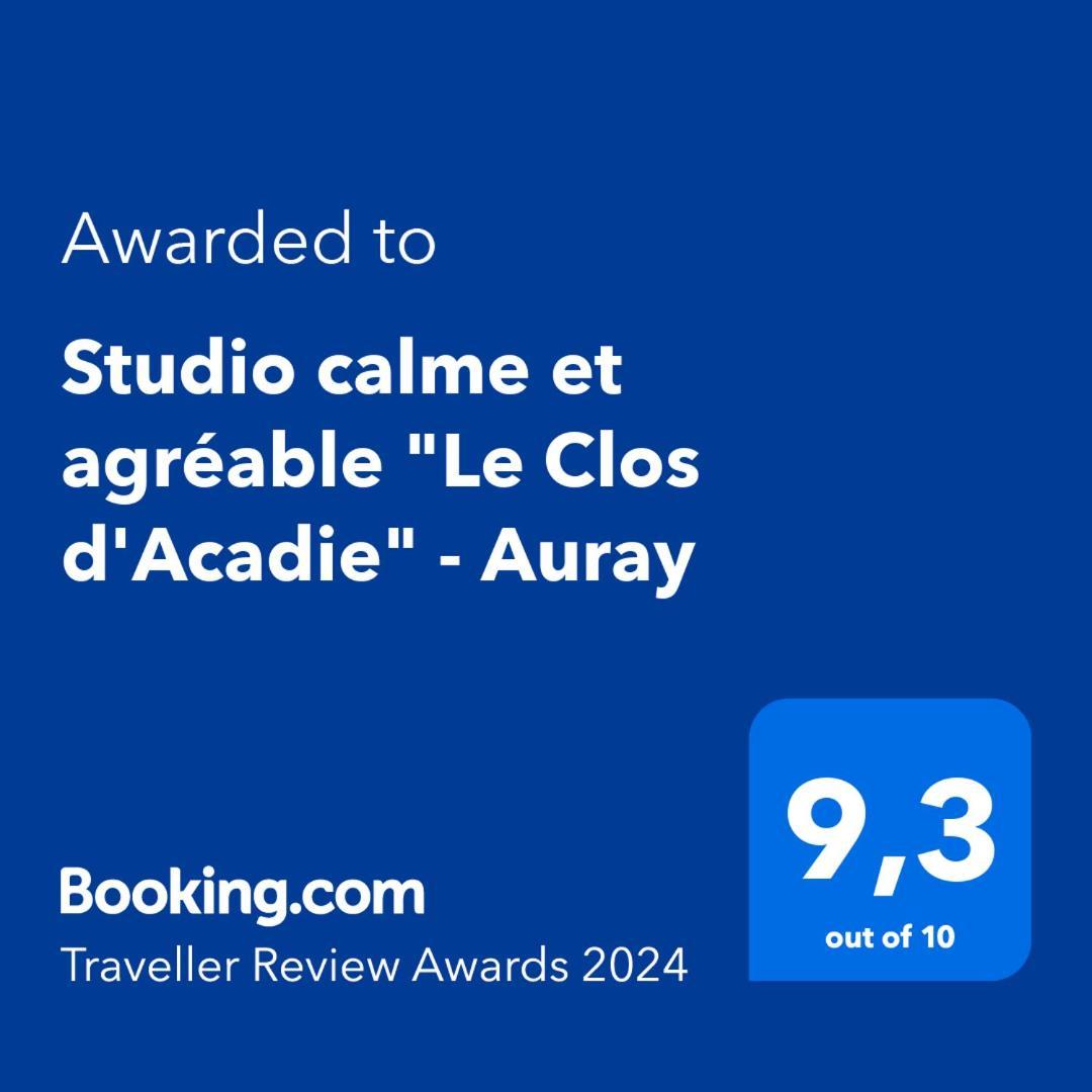 Studio Calme Et Agreable "Le Clos D'Acadie" - Auray公寓 外观 照片